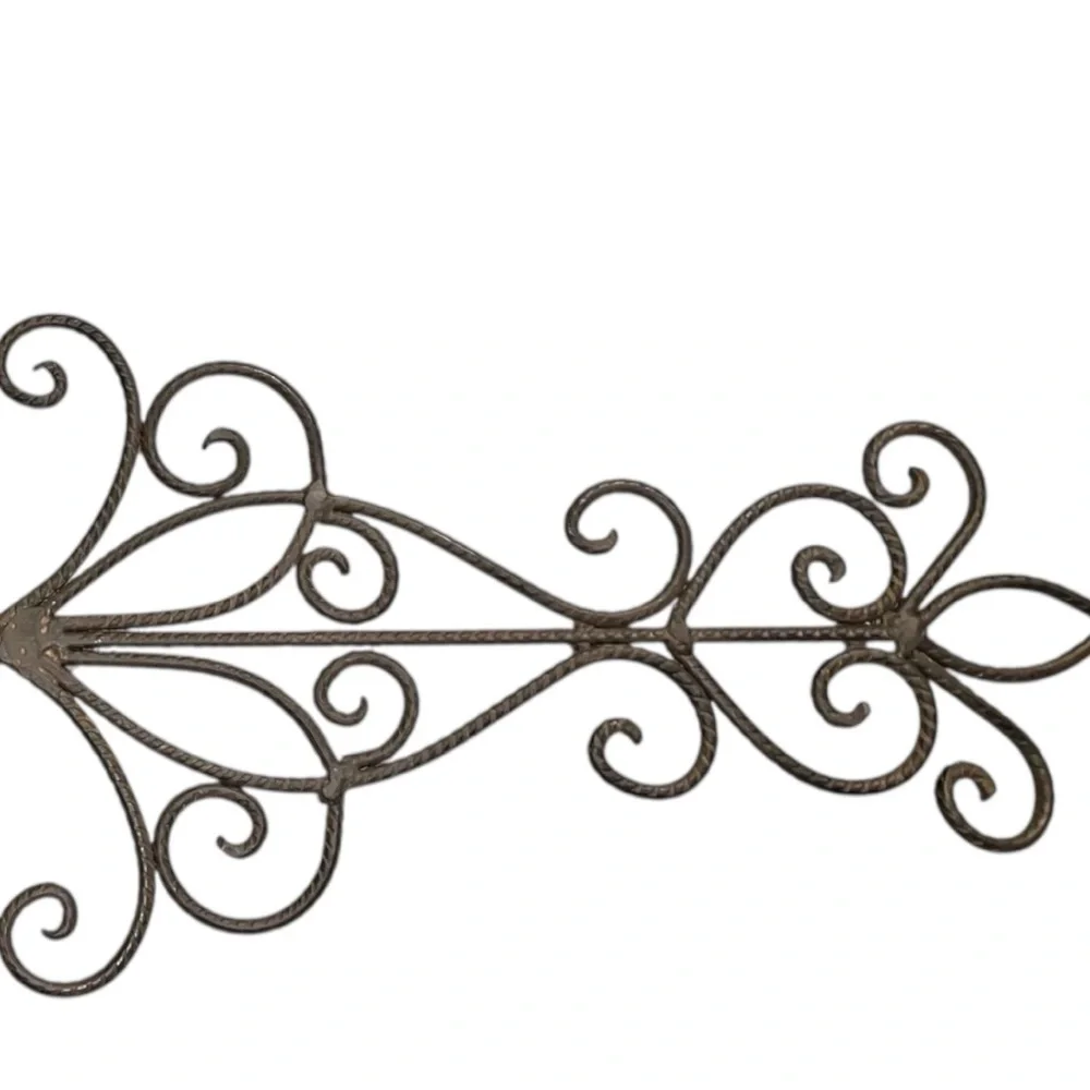 Elegant Brown Metal Wall Decor